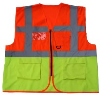 Vis Reflective Safety Vest with Pocket and Zipper