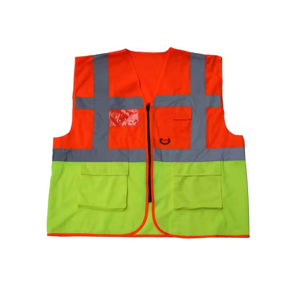 Vis Reflective Safety Vest with Pocket and Zipper