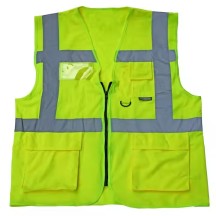 Vis Reflective Safety Vest with Pocket and Zipper