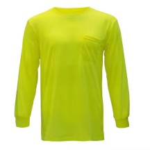 High Quality  Cotton Crew Neck Fluorescent Shirt Luminous Safety t Shirt