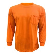 High Quality  Cotton Crew Neck Fluorescent Shirt Luminous Safety t Shirt