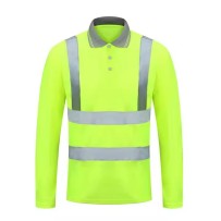 Fluorescent Yellow Reflective Work Shirts Orange Work Shirt  Security Shirts