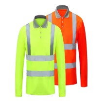 Fluorescent Yellow Reflective Work Shirts Orange Work Shirt  Security Shirts
