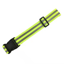 Safety Reflective Adjustable Elastic Band Sash Belt for Running, Cycling