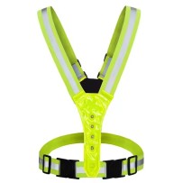 RealRare Led Reflective Night Light Vest with Flashing with Led Light