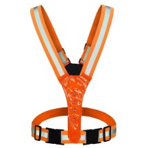 RealRare Led Reflective Night Light Vest with Flashing with Led Light