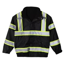 High Visibility Security Workwear Hi Vis Waterproof Rain Gear Coat
