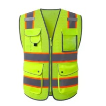 Work Safety Clothing Multi Pocket Reflective Safety Vest Jacket