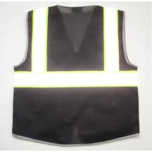 Black Net Engineer Safety Vest with Multi Pocket