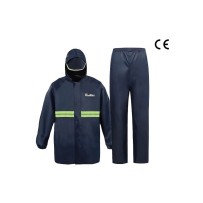 Jacket and Pant RealRare Pvc Polyester  Raincoat  for Outdoor Activities