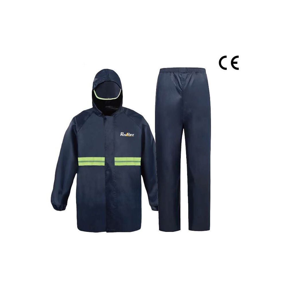 Jacket and Pant RealRare Pvc Polyester  Raincoat  for Outdoor Activities