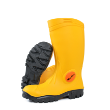 Steel Toe Steel Sole PVC Rain Boots Puncture Resistant Wellies Gumboot for Women