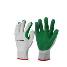 Green Rubber-coated  Material Work Gloves Anti-slip Hand Safety Gloves for Welding