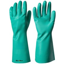 Waterproof Nitrile Gloves Green Nitrile Guantes Oil-resistant Safety Gloves