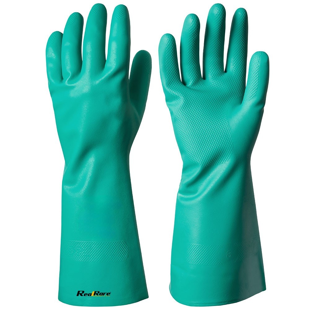 Waterproof Nitrile Gloves Green Nitrile Guantes Oil-resistant Safety Gloves Waterproof Nitrile Gloves Green Nitrile Guantes Oil-resistant Safety Gloves