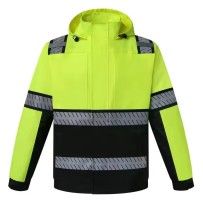 RealRare New Multi Pocket Zip Security Guard Uniforms Work Ppe Reflective Safety Clothing Mens Safety Jackets