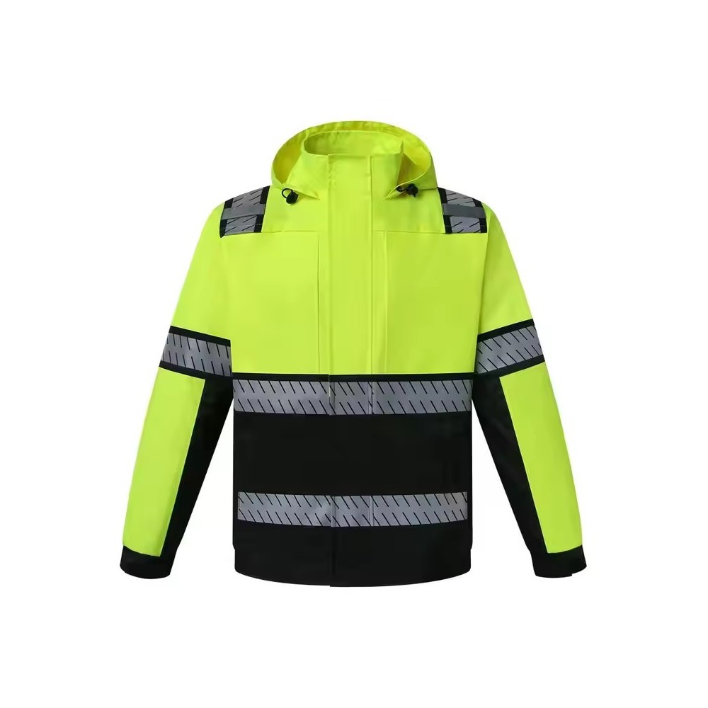 RealRare New Multi Pocket Zip Security Guard Uniforms Work Ppe Reflective Safety Clothing Mens Safety Jackets